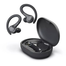 JLab Go Air Sport True Wireless Bluetooth Earbuds - Black: Sweat-Resistant, Buil