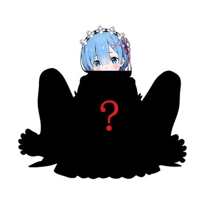 UJIOM Rem Anime Character Picture Wall Sticker Eye Catching Artistic Edgy Decal