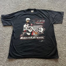 Buffalo Sabres Michael Peca T Shirt Black NHL Hockey Retro style tee HN5237