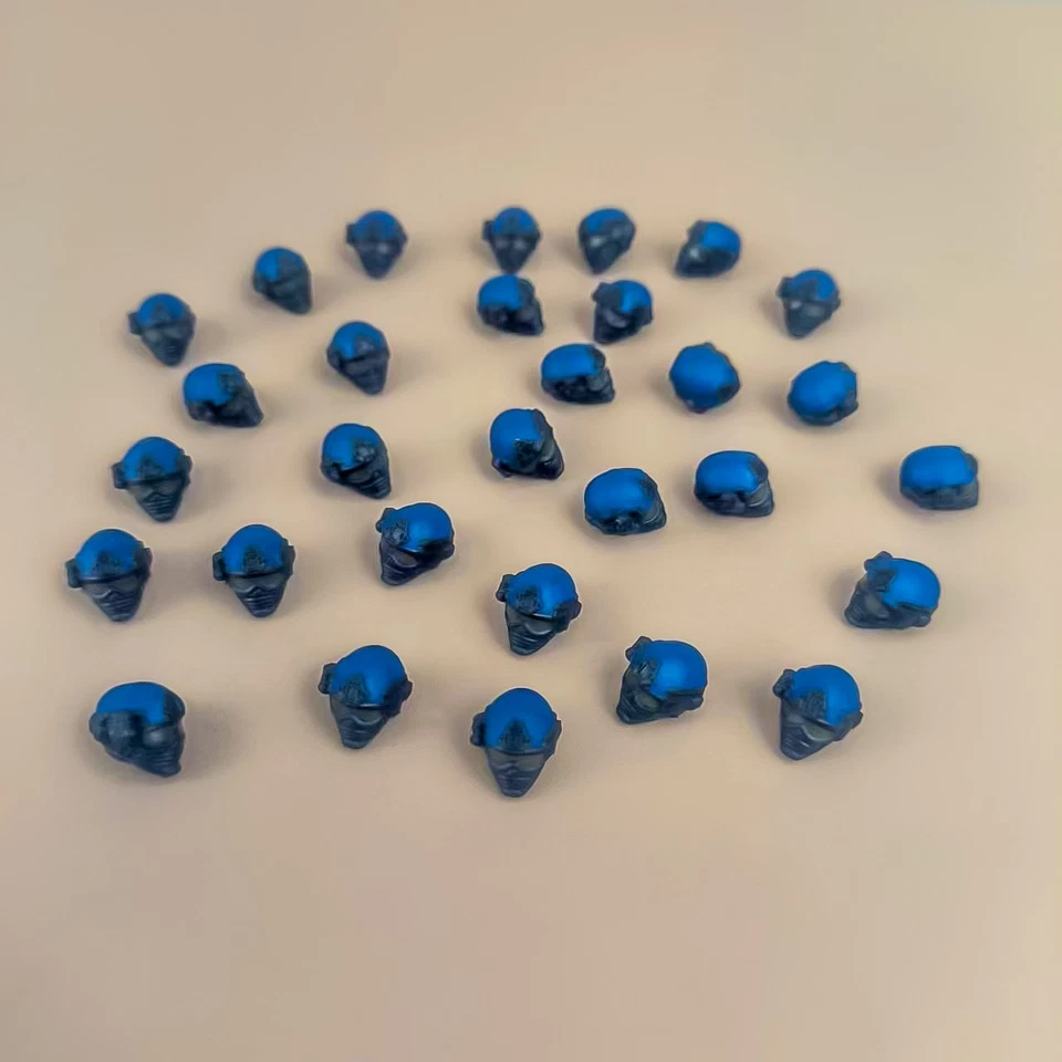 Lot 30 Heads for Mega Bloks Construx Halo UNSC Spartan Building Figure #3 - Image 2 of 3