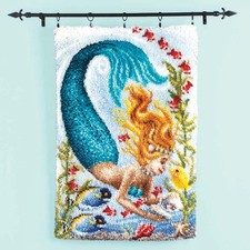 Herrschners  Enchanted Mermaid Latch Hook Kit