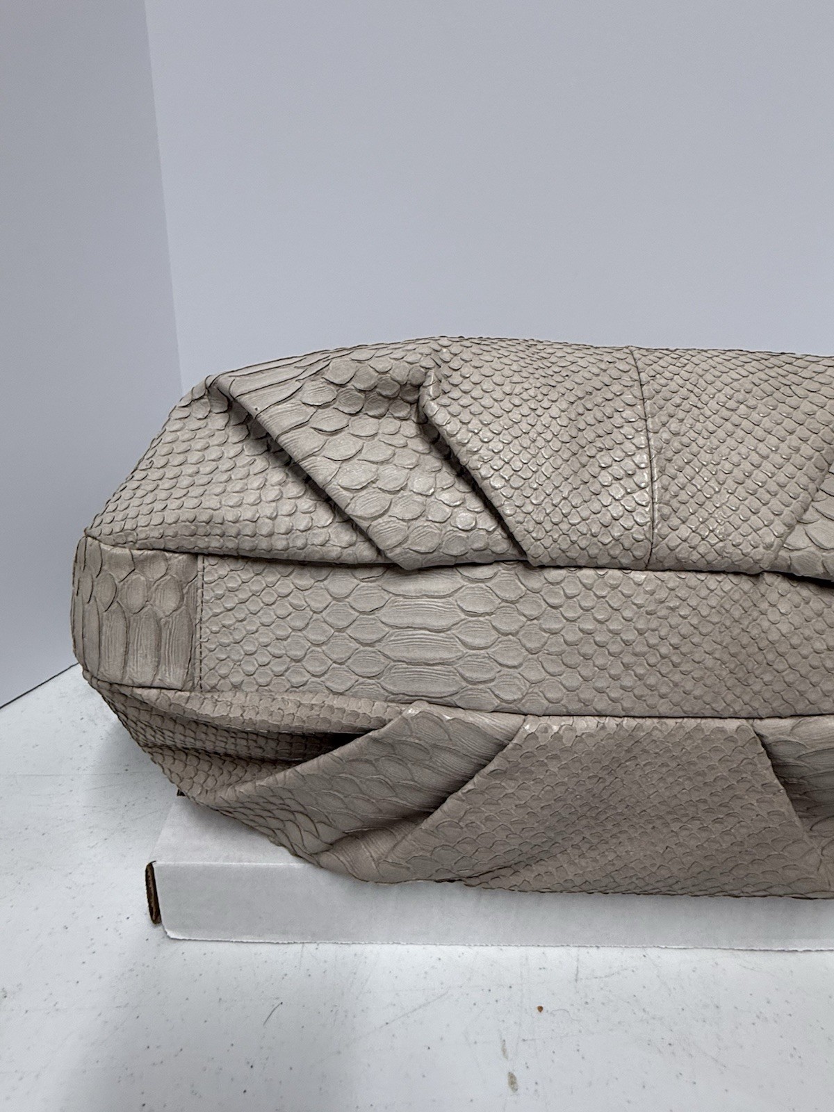 Furla Beige Python Embossed Leather Hobo Shoulder… - image 12