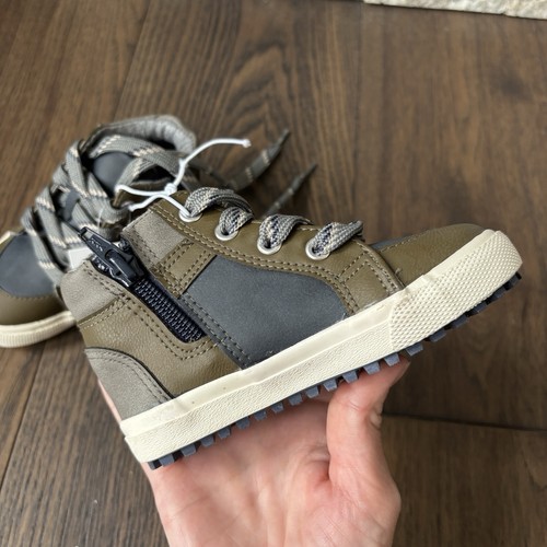 NUEVO CON ETIQUETAS Cat And Jack Informal Cremallera Botines Niños Pequeños Zapatos Talla 7 - Imagen 7 de 10