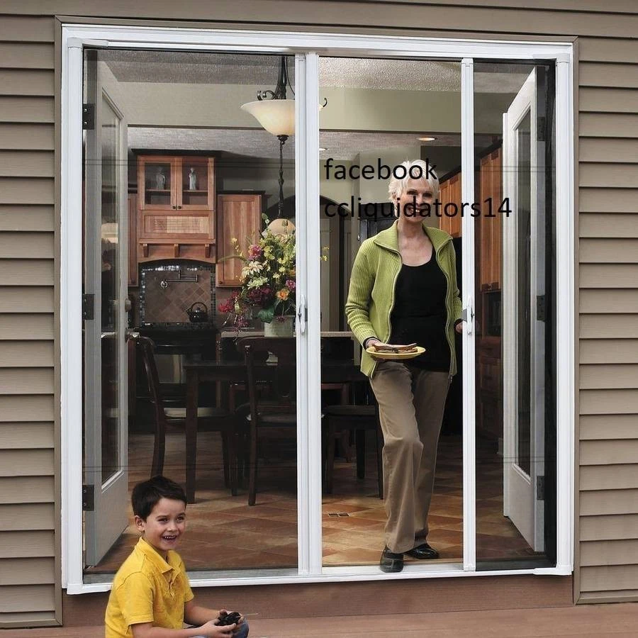 ODL Larson Retractable Screen 72"x80" Sandstone Aluminum Retractable Screen Rack - Image 4 of 4