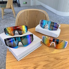 2PCS UV400 Cycling Sunglasses Anti Glare Sandproof Sports Goggles Hiking Men