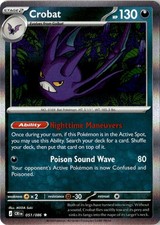 Pokemon TCG Crobat 051/086 Holofoil ME04: Chaos Rising