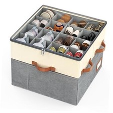 Shoe Organizer for Closet, Foldable Shoe Storage Box with Adjustable 1 Pack