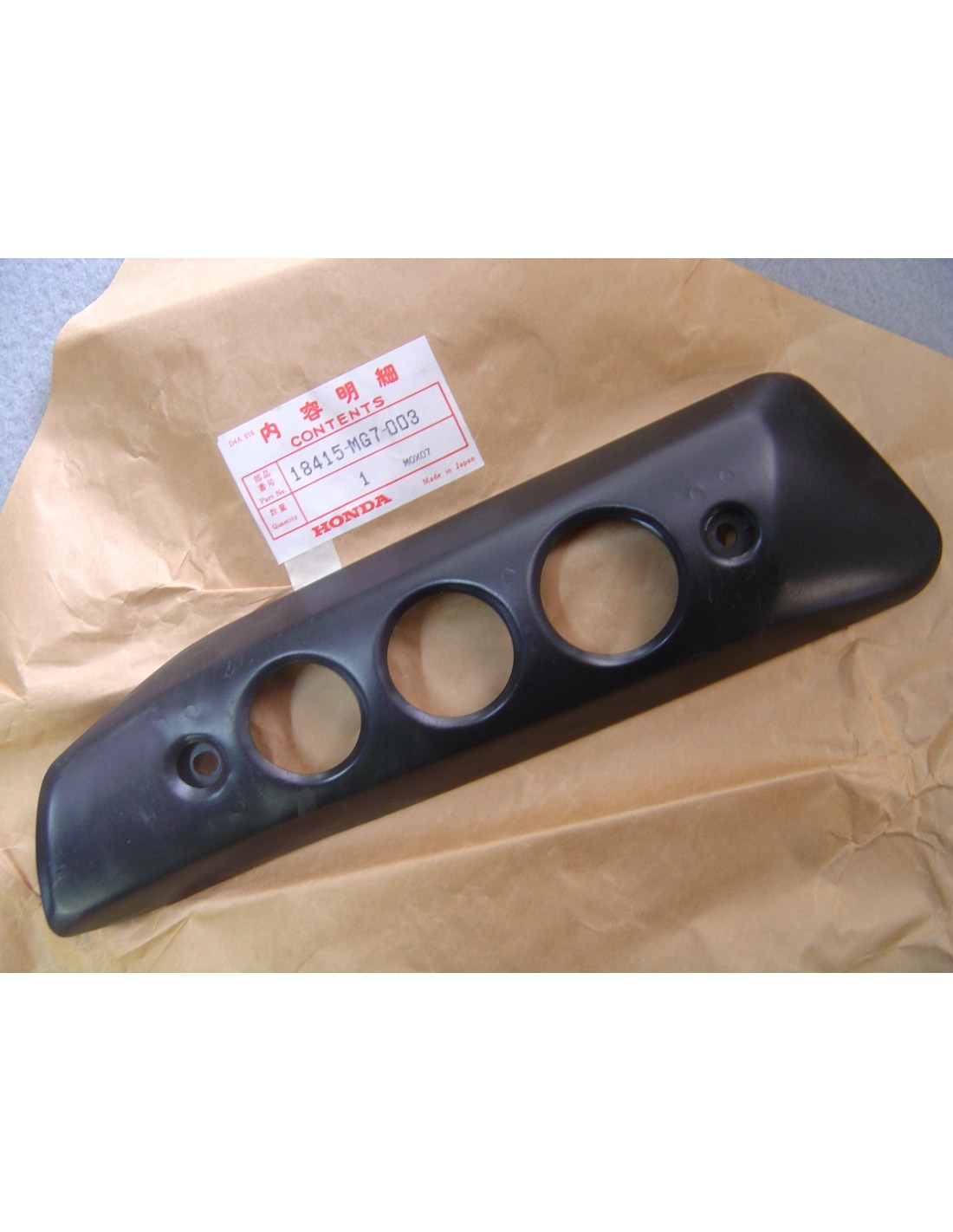 Protecteur pot d'échappement gauche 18415-MG7-003 pour moto Honda XLV 750