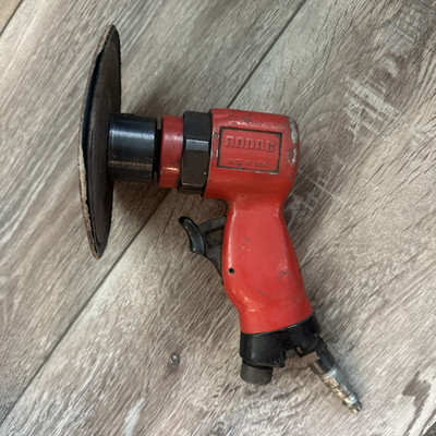 Rodac 0265 Deluxe Pneumatic Sander Air Tool Vintage Made In USA Tested Working