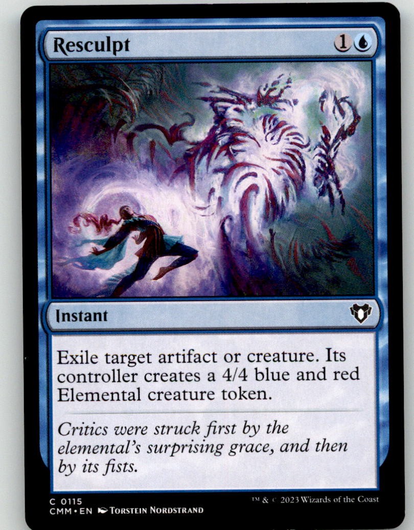 Resculpt 115 Common Commander Masters Magic: The Gathering Lightly Played
