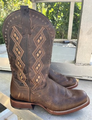 Dan Post Mens Seligman Western Cowboy Work Boots Brown Size 9 EW
