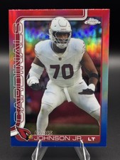 2025 Topps Chrome - Paris Johnson Jr. #3 Red/White/Blue