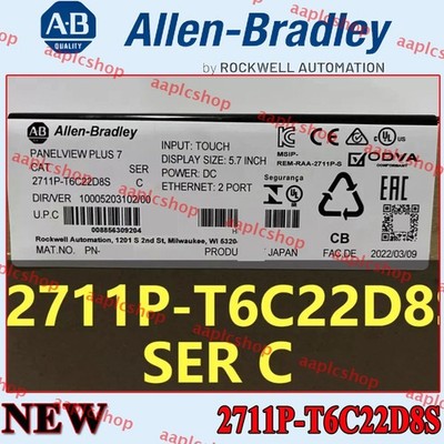 2711P-T6C22D8S New in Box AB HMI PanelView Plus 7 Graphic Terminal 2711PT6C22D8S