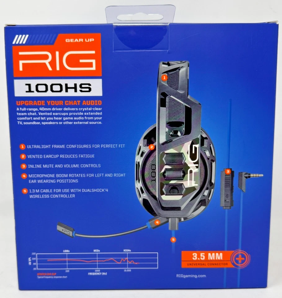 Plantronics RIG 100HS Wired Gaming Headset for PlayStation 4 - Image 3 of 4