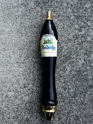 Kloster Andechs Weissbier Hell Beer Tap Handle Knob Black Gold Breweriana