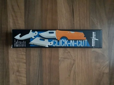 Cold Steel Click N Cut orange Jagdmesser 3 Wechselklingen Gut Hook, serrated 