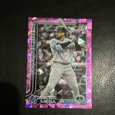 Topps Update 2025 Victor Mesa Jr. #US220 Marlins Rookie Pink Diamante Foil