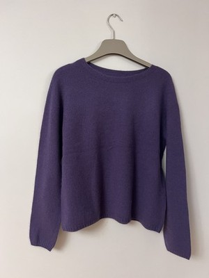  Pure Cashmere Pullover, P2P53cm Len57cm lila, M, leicht, hautfreundlich 