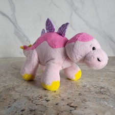 GANZ WEBKINZ BUBBLEGUMASAURUS PINK DINOSAUR PLUSH ANIMAL No. HM647 NO CODE