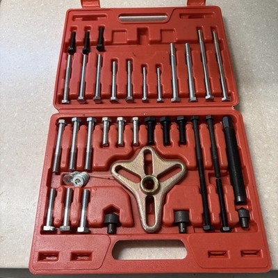 46PC GRIP TOOLS HARMONIC BALANCER PULLEY PULLER SET WITH CASE