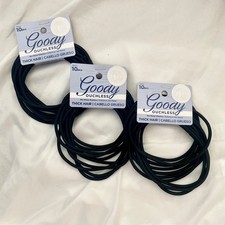 Goody Ouchless Thick Hair No Metal Elastics Hair Ties Bundle of 3 30 total 