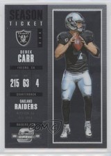2017 Panini Contenders Optic Season Ticket Derek Carr #65 8k4