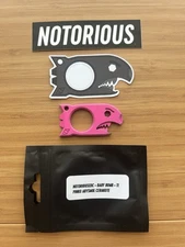 Notorious EDC Baby Bomb - Distressed Pinko Abysmol Cerakote Titanium