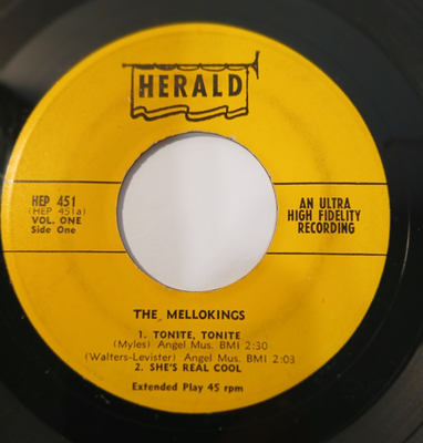 Mello‑Kings – Tonite Tonite EP HEP 451 45 Doo Wop 1958 Herald | eBay