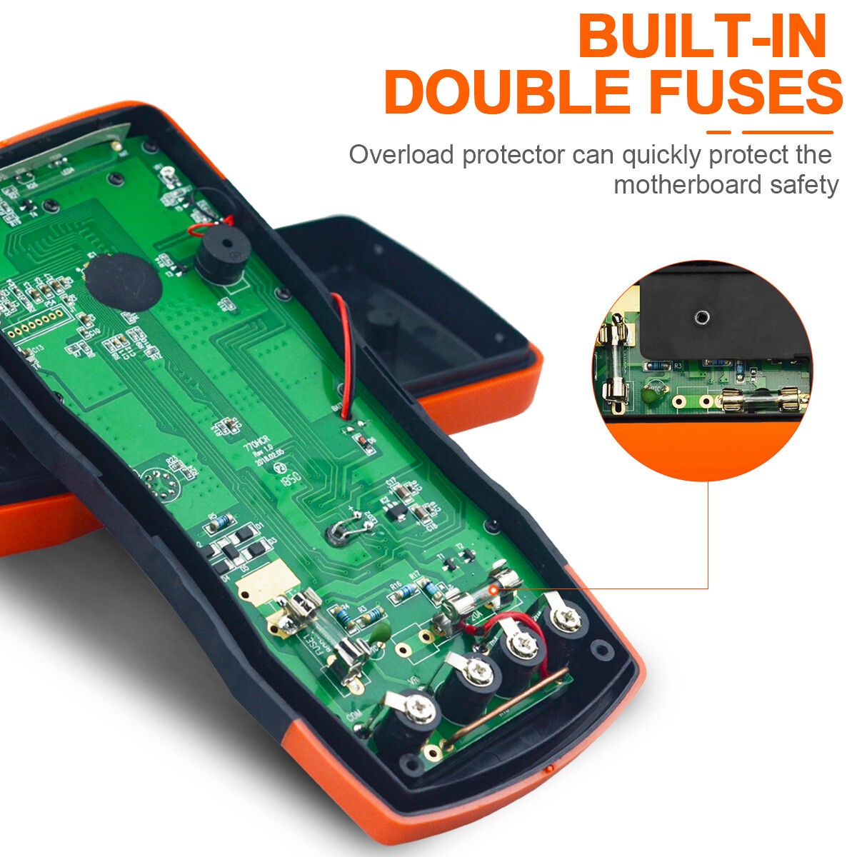 True RMS Digital Multimeter Tester 6000Counts AC DC Volt Current 20A Amp Ohm DMM