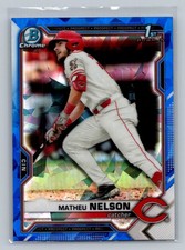 2021 Bowman Draft Sapphire Edition #BDC-103 Matheu Nelson