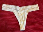 Vintage Victoria’s Secret Women’s Low Rise Thong/String Panties Lace White M — photo 2