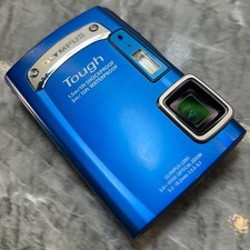 Olympus TG-310 Blau Wasserdichte Digitalkamera 14MP Retro Kompakt Foto Video y2k