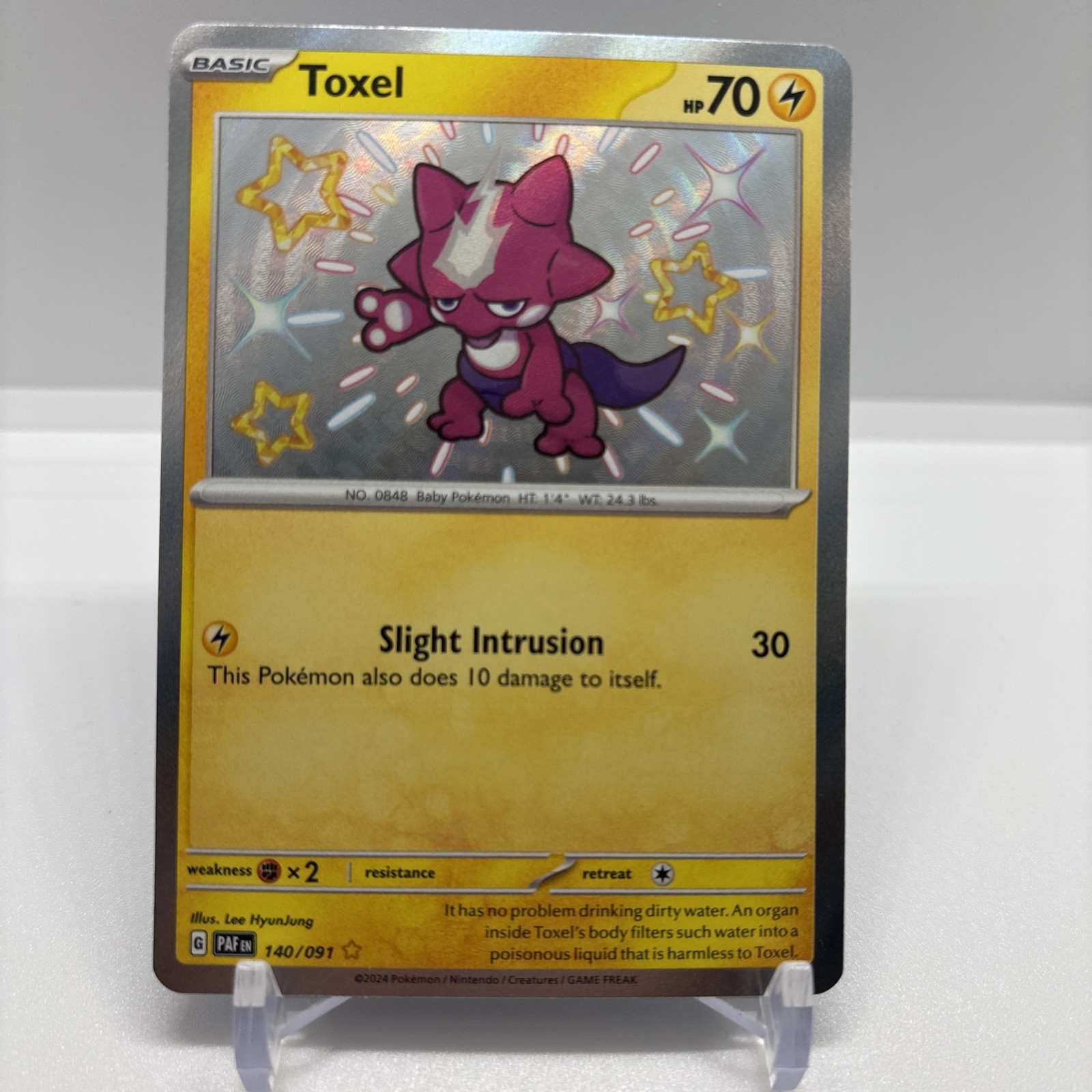 Toxel 140/091 SV: Paldean Fates Holo