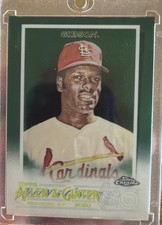 2020 Topps Allen &amp; Ginter Chrome Green Refractor /99 Bob Gibson #120 