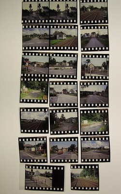 Bahnschranke Stellwerk Eisenbahn  20 x alte originale farb Dias