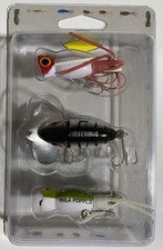Fred Arbogast Topwater 3 Pack - 2 Hula Poppers & 1 Jitterbug Bass Fishing Lures
