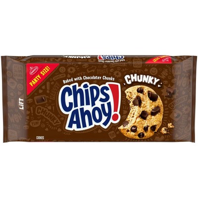 CHIPS AHOY! Chunky Fudgy Chocolate Chip Cookies, Party Size, 24.75 oz,,