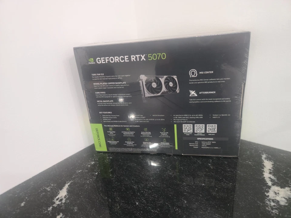 MSI NVIDIA GeForce RTX 5070 VENTUS 2X Overclocked Dual Fan 12GB GDDR7 PCIe 5.0 - Image 3 of 4