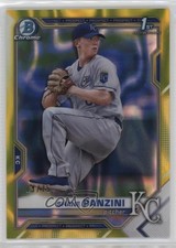 2021 Bowman Draft Chrome Yellow Lava Refractor 13/75 Shane Panzini #BDC-36 16zo