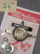 SCHWINN BICYCLE SPEEDOMETER HURET 26" BIKE WHEEL SPEEDO HUB DRIVE 08 466