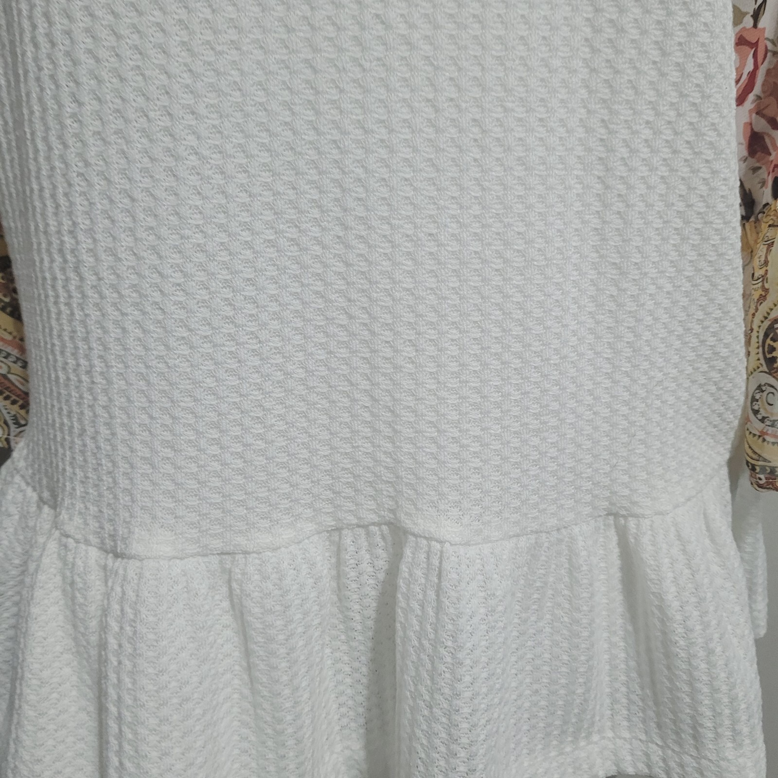 Umgee XL Tunic Top Blouse patchwork pleated ruffl… - image 6