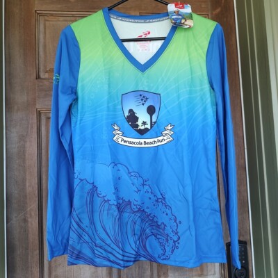 Blue Angels Performance Tee Mens Size S Pensacola Beach Run Headsweats Gear NWT
