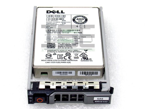 DELL 0B33451 HUSMM1640ASS204 0G1D1K 400GB 12Gb/S 2.5" SAS SSD FOR DELL R630 R730 - Picture 2 of 2