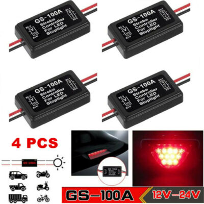 4 PCS Flash Strobe Controller Box Flasher Module For LED Brake Tail Stop Light E - Foto 6