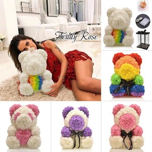 rosas y osos de peluche