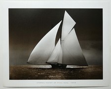 Iverna Yacht at Full Sail. 1895  reproduction photographic print