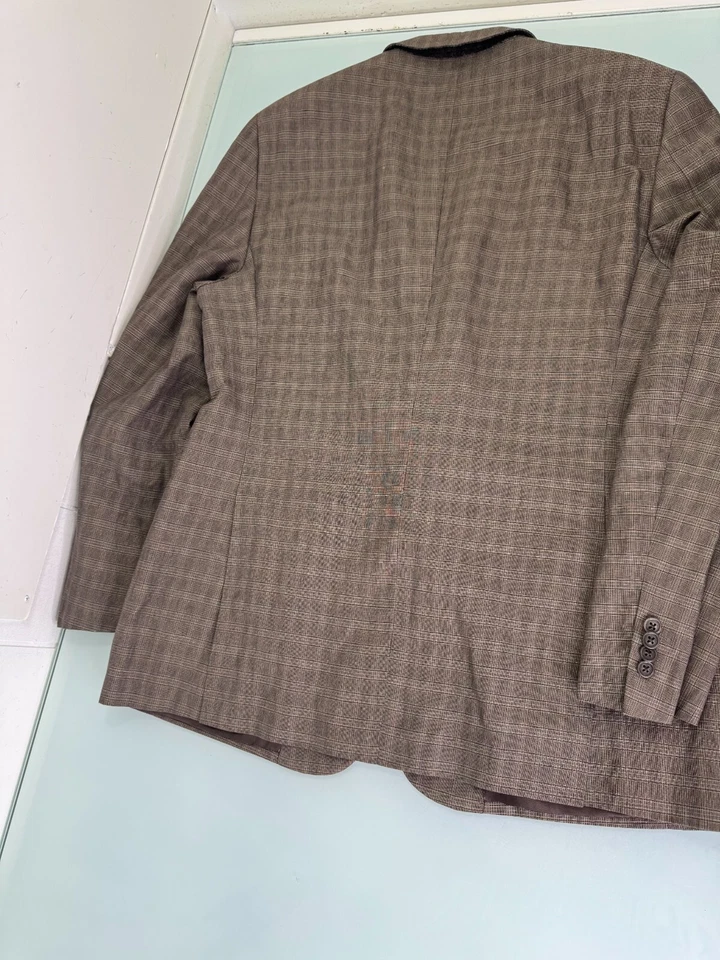 John Varvatos USA Blazer Sport Coat Suit Jacket 44R Linen Cotton Blend 2 Button - Image 4 of 4