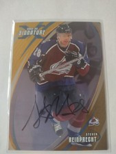 2002-03 In The Game Signature Series X Steven Reinprecht GOLD Auto Autograph 