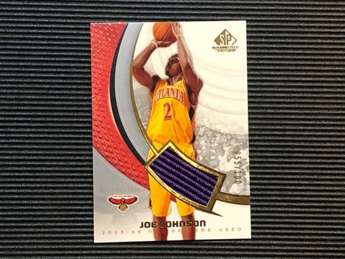 2005-06 Upper Deck SP Game Used JERSEY 4-J Joe Johnson #055/100 Basketball Card