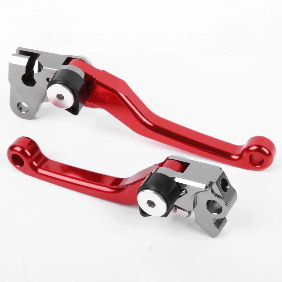 Fit Honda CRF450R 2002-2020 CRF250R 2004-2020 Pivot Clutch Brake Levers US Red Foto 2 de 4